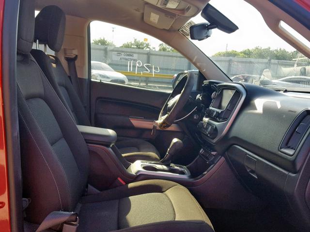 1GCGSCE35G1139333 - 2016 CHEVROLET COLORADO L RED photo 5