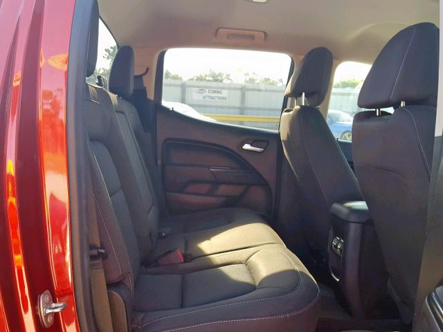 1GCGSCE35G1139333 - 2016 CHEVROLET COLORADO L RED photo 6