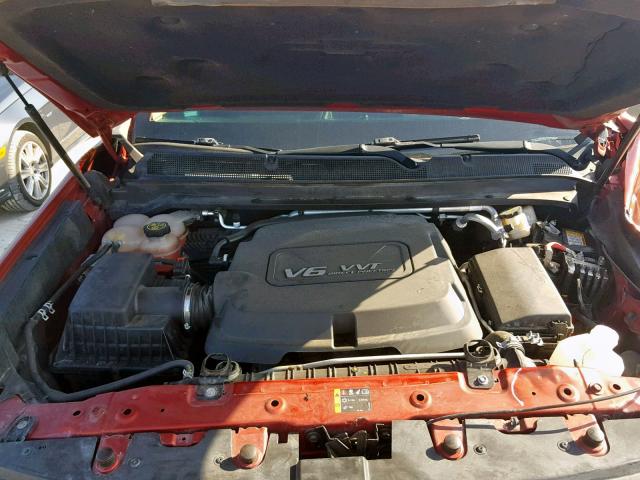 1GCGSCE35G1139333 - 2016 CHEVROLET COLORADO L RED photo 7