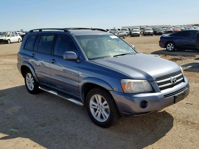 JTEDW21A460006603 - 2006 TOYOTA HIGHLANDER BLUE photo 1