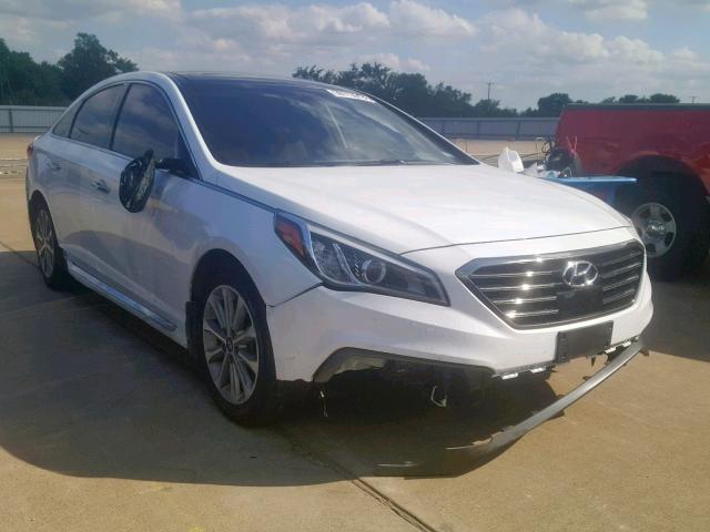 5NPE34AF0GH345176 - 2016 HYUNDAI SONATA SPO WHITE photo 1