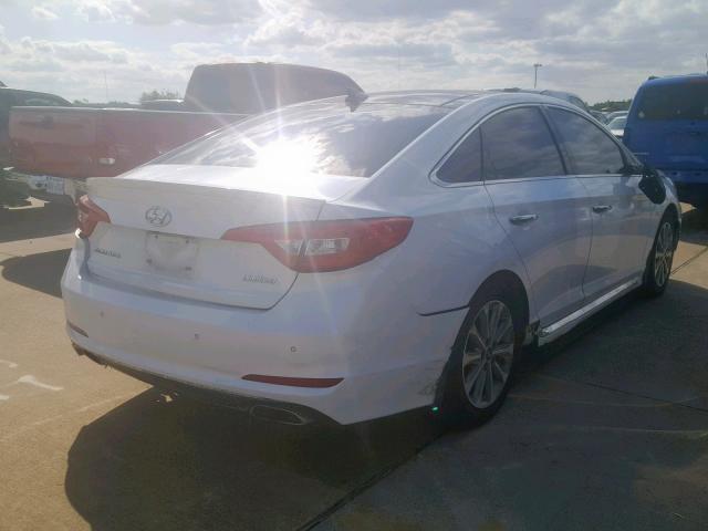 5NPE34AF0GH345176 - 2016 HYUNDAI SONATA SPO WHITE photo 4