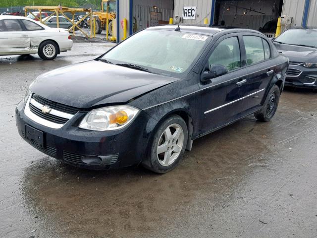 1G1AZ54F257571602 - 2005 CHEVROLET COBALT LT BLACK photo 2