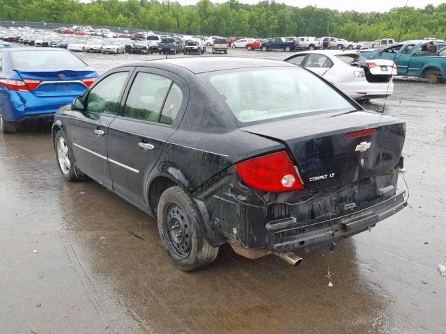 1G1AZ54F257571602 - 2005 CHEVROLET COBALT LT BLACK photo 3