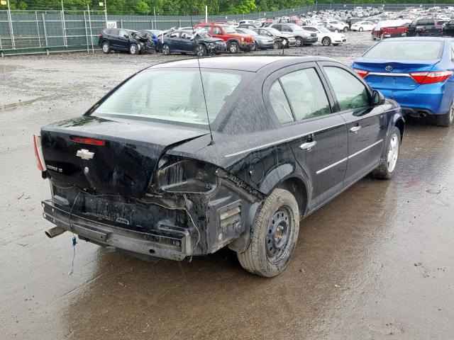 1G1AZ54F257571602 - 2005 CHEVROLET COBALT LT BLACK photo 4