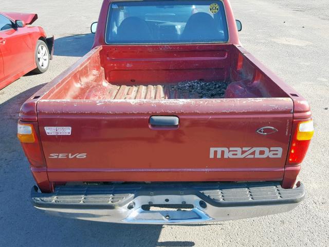 4F4YR12U81TM13516 - 2001 MAZDA B3000 RED photo 6