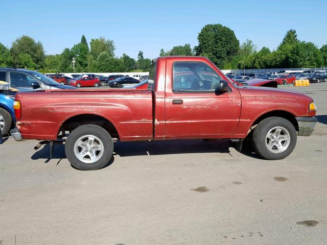 4F4YR12U81TM13516 - 2001 MAZDA B3000 RED photo 9