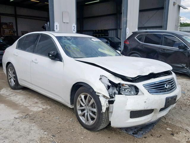 JNKCV61E99M311748 - 2009 INFINITI G37 BASE WHITE photo 1