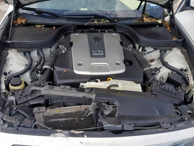 JNKCV61E99M311748 - 2009 INFINITI G37 BASE WHITE photo 7