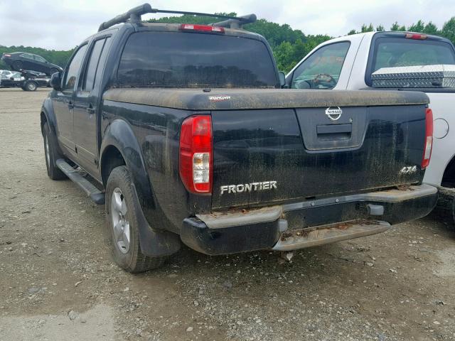 1N6AD07WX5C457307 - 2005 NISSAN FRONTIER C BLACK photo 3