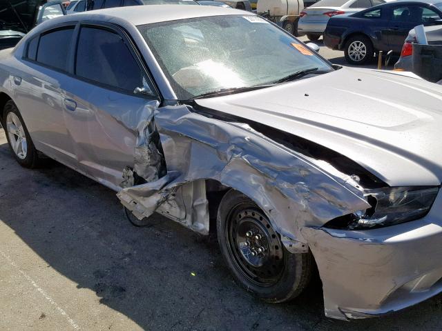2C3CDXBG4EH216879 - 2014 DODGE CHARGER SE GRAY photo 9