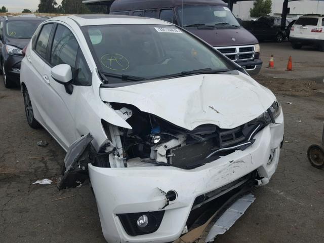 3HGGK5H81FM775320 - 2015 HONDA FIT EX WHITE photo 1