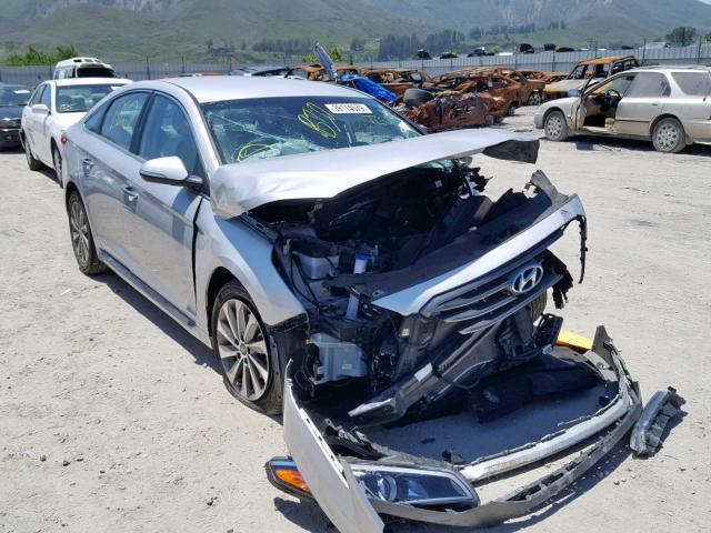 5NPE34AF5FH147434 - 2015 HYUNDAI SONATA SPO SILVER photo 1