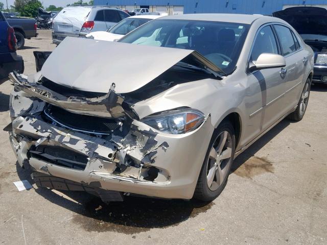 1G1ZC5E04CF236729 - 2012 CHEVROLET MALIBU 1LT BEIGE photo 2