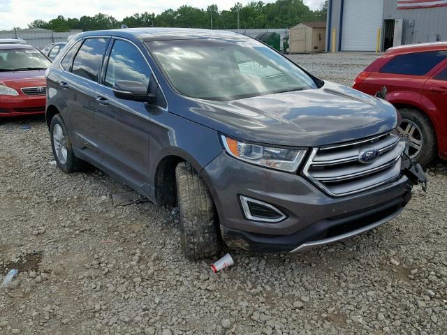 2FMTK4J94FBC08901 - 2015 FORD EDGE SEL BLACK photo 1