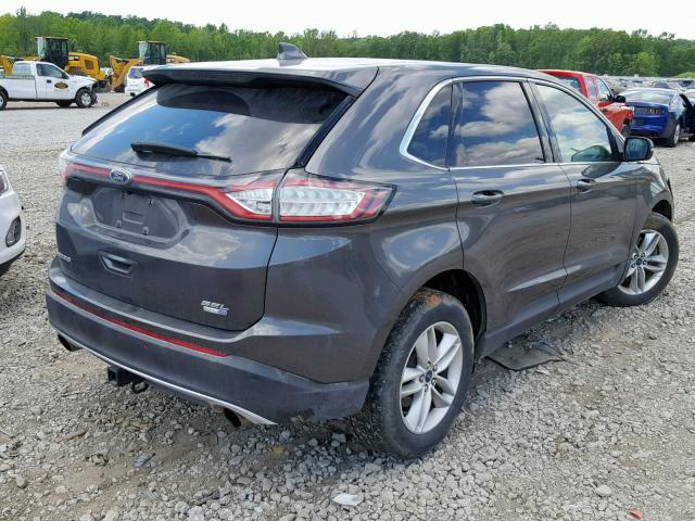 2FMTK4J94FBC08901 - 2015 FORD EDGE SEL BLACK photo 4