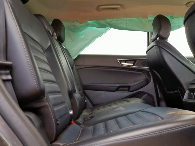 2FMTK4J94FBC08901 - 2015 FORD EDGE SEL BLACK photo 6