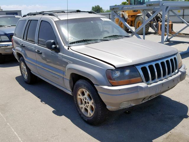 1J4GW48N4YC149584 - 2000 JEEP GRAND CHER GRAY photo 1