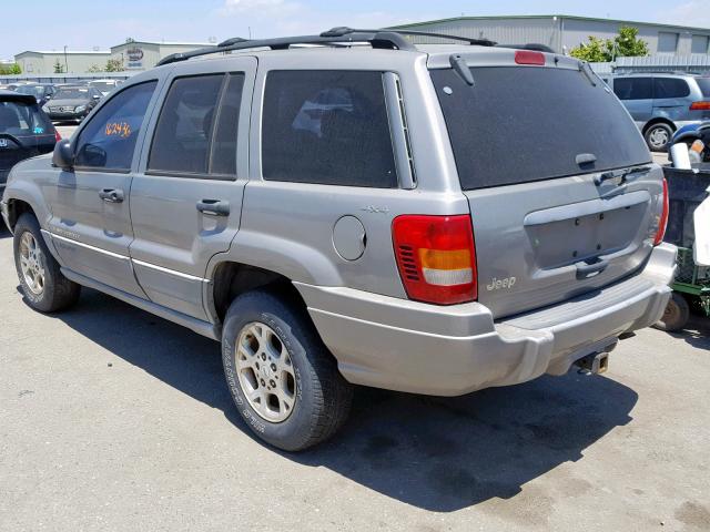 1J4GW48N4YC149584 - 2000 JEEP GRAND CHER GRAY photo 3