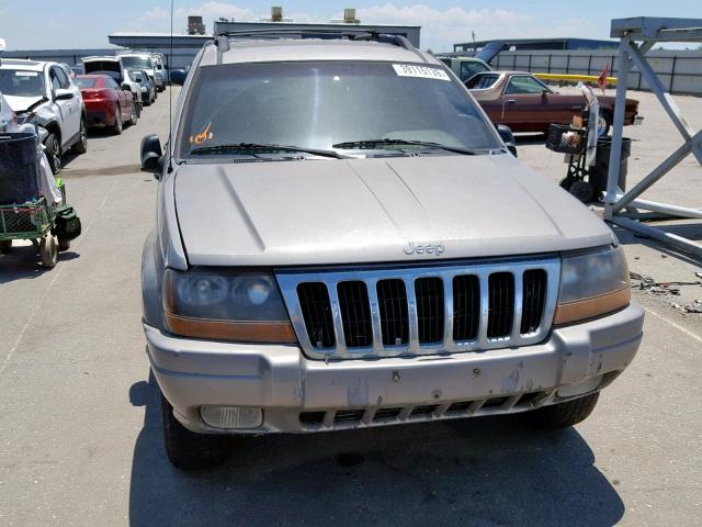 1J4GW48N4YC149584 - 2000 JEEP GRAND CHER GRAY photo 9