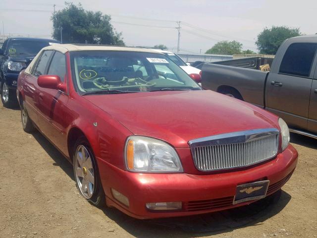 1G6KF57904U193079 - 2004 CADILLAC DEVILLE DT RED photo 1