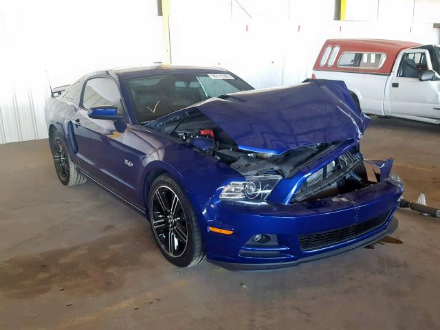 1ZVBP8CF0D5213734 - 2013 FORD MUSTANG GT BLUE photo 1