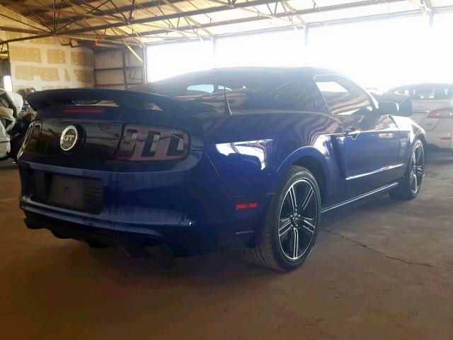 1ZVBP8CF0D5213734 - 2013 FORD MUSTANG GT BLUE photo 4