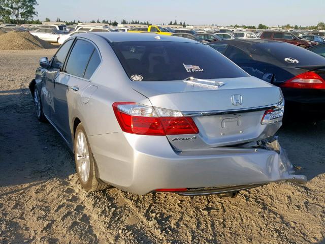 1HGCR2F84EA211975 - 2014 HONDA ACCORD EXL SILVER photo 3