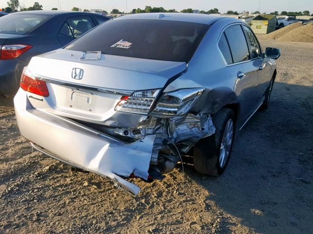 1HGCR2F84EA211975 - 2014 HONDA ACCORD EXL SILVER photo 4