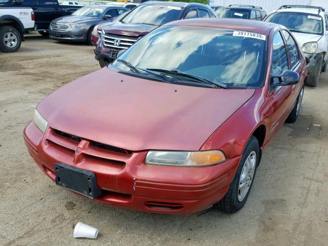 1B3EJ46X9YN199967 - 2000 DODGE STRATUS SE RED photo 2