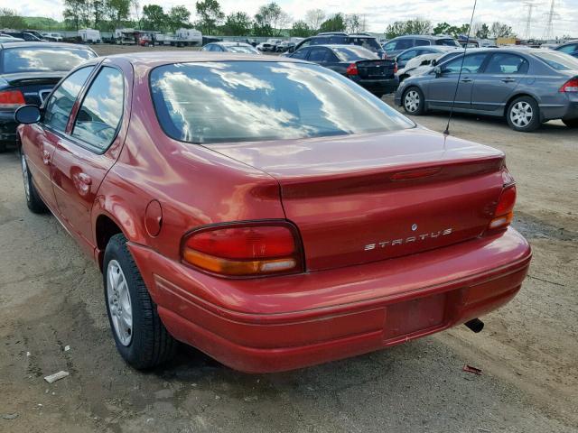 1B3EJ46X9YN199967 - 2000 DODGE STRATUS SE RED photo 3