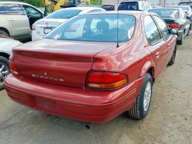 1B3EJ46X9YN199967 - 2000 DODGE STRATUS SE RED photo 4