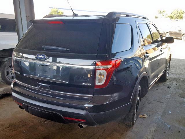 1FM5K8F83EGA03898 - 2014 FORD EXPLORER L BLACK photo 4