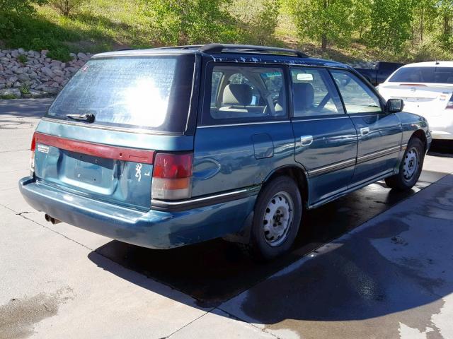 4S3BJ6324N6916335 - 1992 SUBARU LEGACY L GREEN photo 4