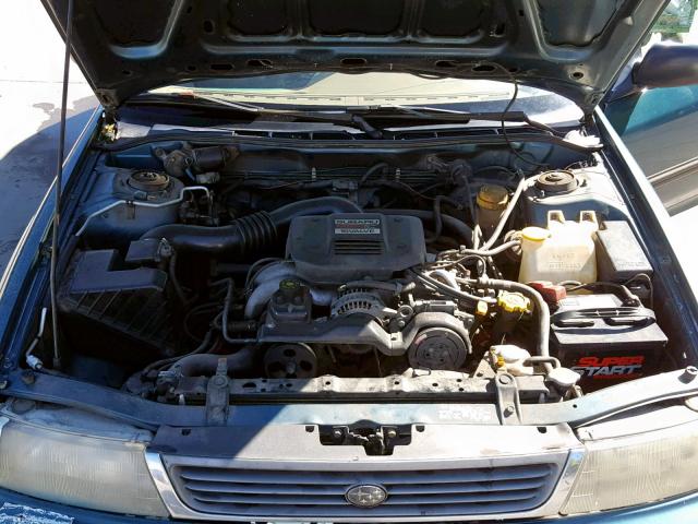 4S3BJ6324N6916335 - 1992 SUBARU LEGACY L GREEN photo 7