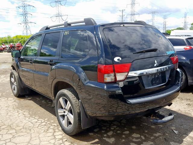 4A4JN3AS8AE018475 - 2010 MITSUBISHI ENDEAVOR S BLACK photo 3