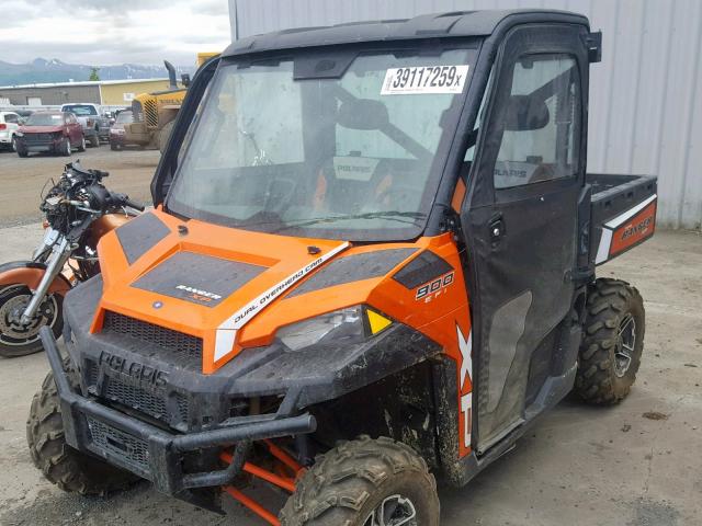 4XAUH9EA5D3604225 - 2013 POLARIS RANGER 900 ORANGE photo 2