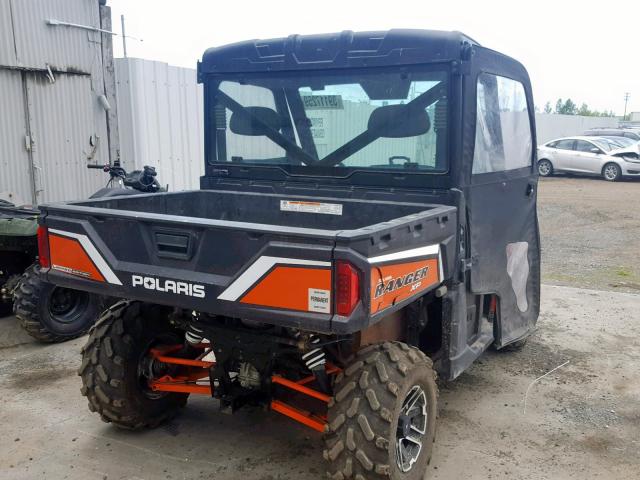 4XAUH9EA5D3604225 - 2013 POLARIS RANGER 900 ORANGE photo 4