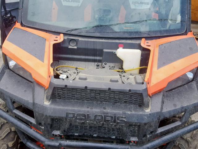 4XAUH9EA5D3604225 - 2013 POLARIS RANGER 900 ORANGE photo 7