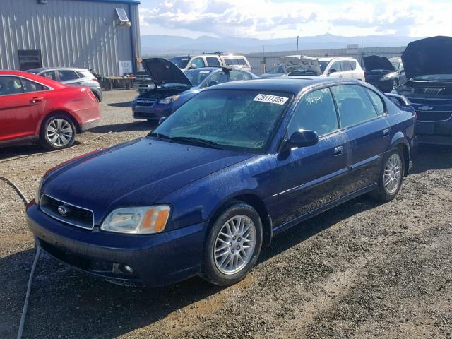 4S3BE625147209993 - 2004 SUBARU LEGACY L S BLUE photo 2