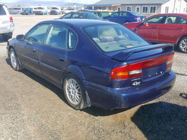 4S3BE625147209993 - 2004 SUBARU LEGACY L S BLUE photo 3