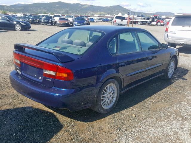 4S3BE625147209993 - 2004 SUBARU LEGACY L S BLUE photo 4