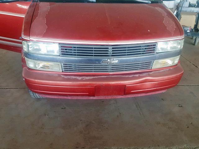 1GBDM19W4YB135618 - 2000 CHEVROLET ASTRO RED photo 9