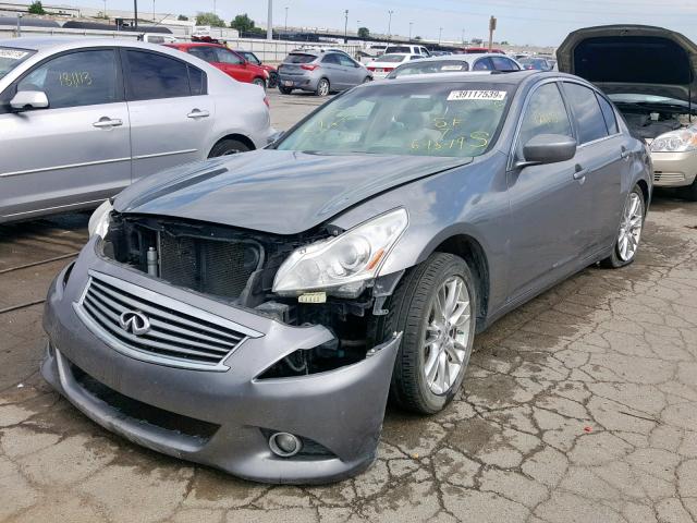 JN1CV6AR6BM402473 - 2011 INFINITI G37 GRAY photo 2