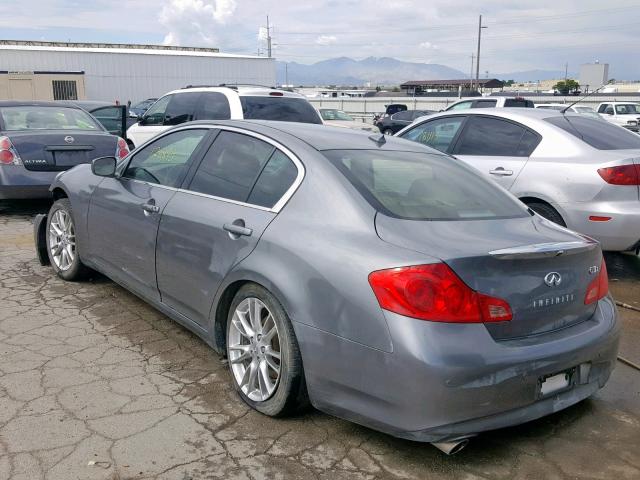 JN1CV6AR6BM402473 - 2011 INFINITI G37 GRAY photo 3