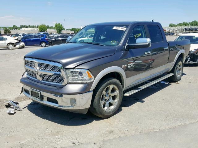 1C6RR7VT9HS638229 - 2017 RAM 1500 LARAM GRAY photo 2