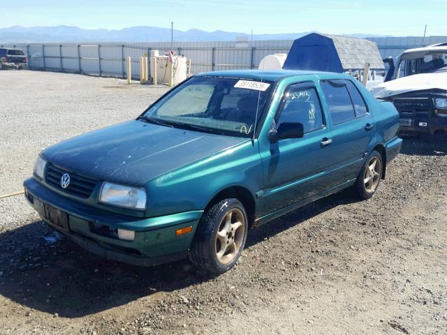 3VWRA81H1TM096078 - 1996 VOLKSWAGEN JETTA GL GREEN photo 2