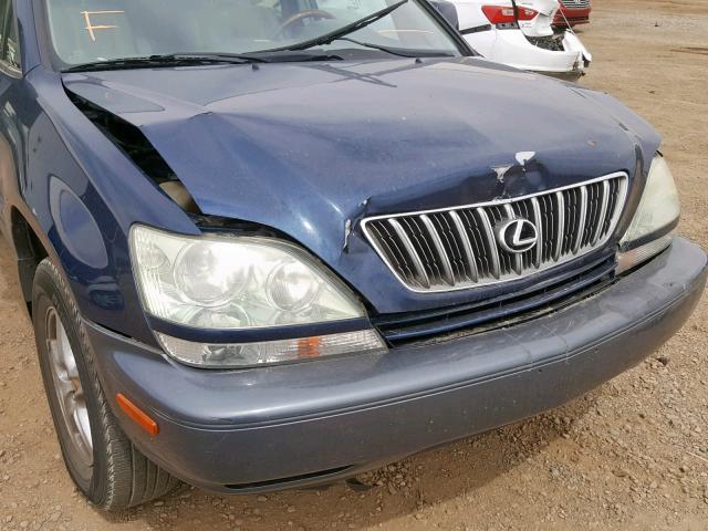 JTJHF10UX30312838 - 2003 LEXUS RX 300 BLUE photo 9