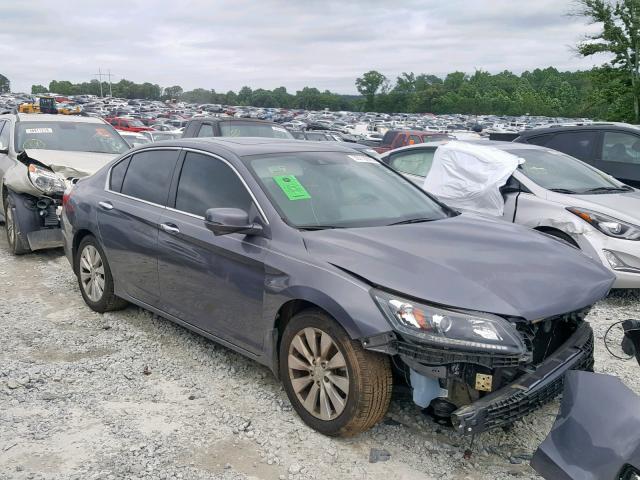 1HGCR2F84EA182218 - 2014 HONDA ACCORD EXL GRAY photo 1