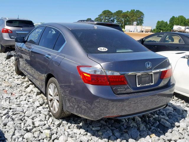 1HGCR2F84EA182218 - 2014 HONDA ACCORD EXL GRAY photo 3